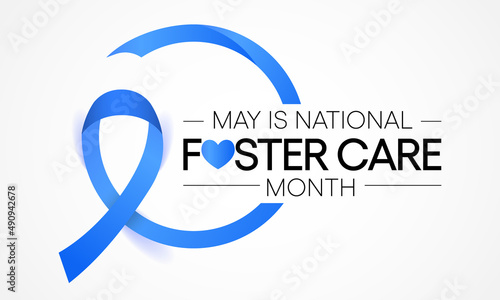 National Foster Care month is observed every year in May, a time to recognize that we can each play a part in enhancing the lives of children and youth in foster care. vector illustration