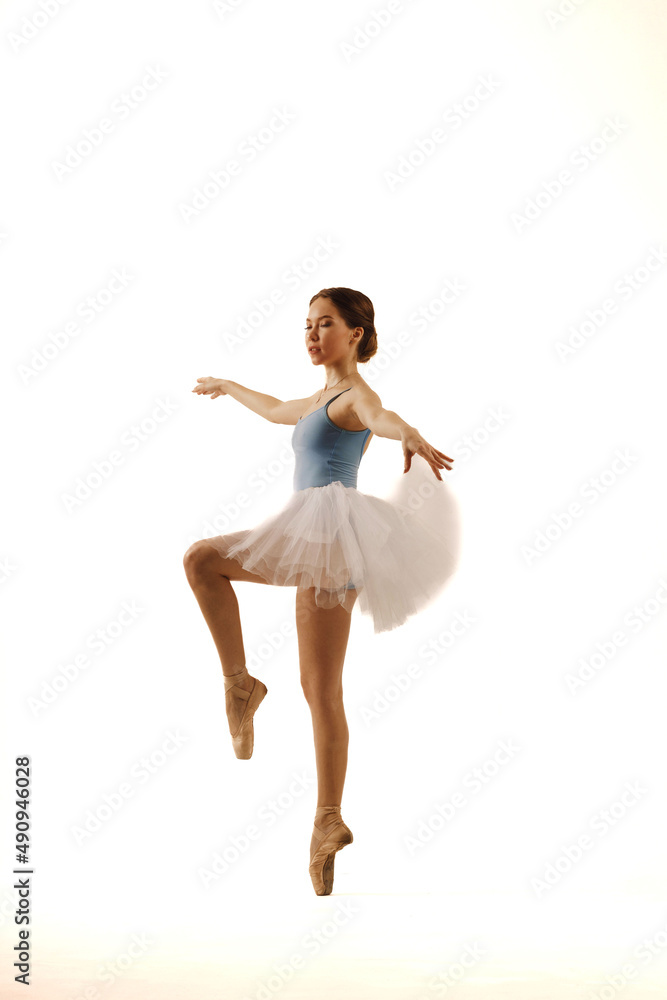 Fototapeta premium a girl dancer in a dance pose