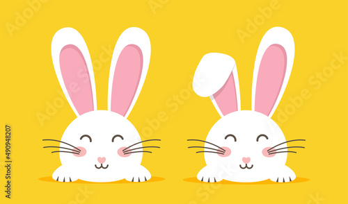 Easter rabbit, easter Bunny. Vector illustration.