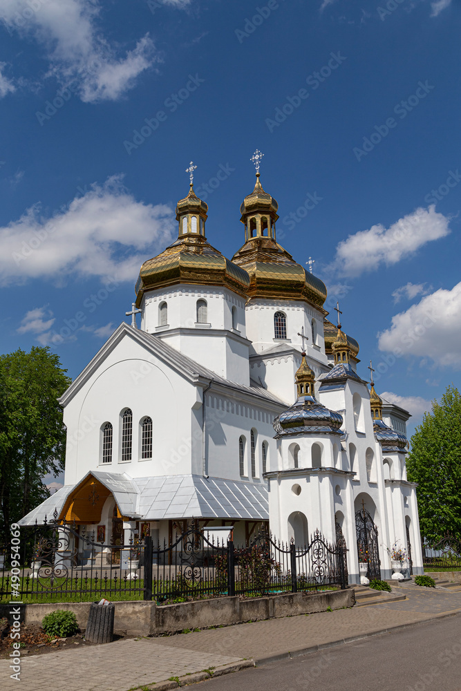 Orthodox Church of St. Nicholas outdoor.  Busk city. Lviv region. Ukraine.