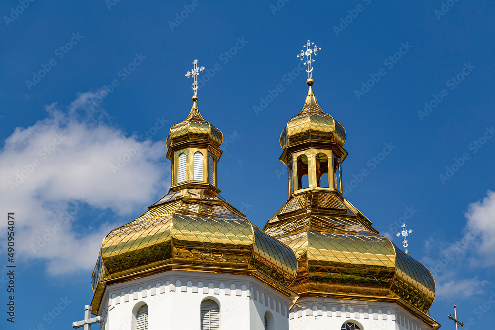 Orthodox Church of St. Nicholas outdoor.  Busk city. Lviv region. Ukraine.