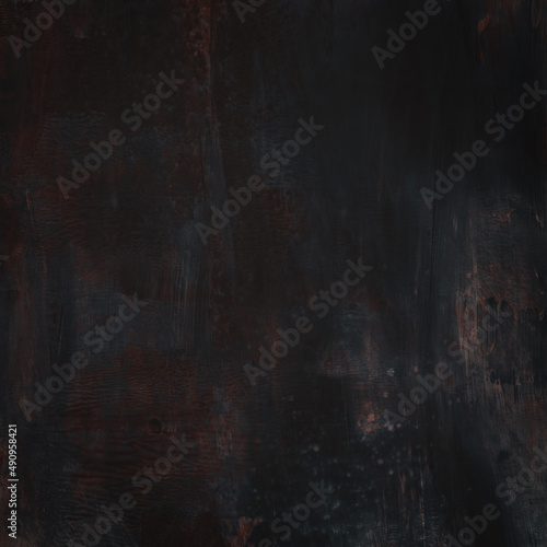 Abstract painting. Versatile artistic image for creative design projects: posters, banners, cards, book covers, magazines, prints and wallpapers. Dark blue and brown colours.