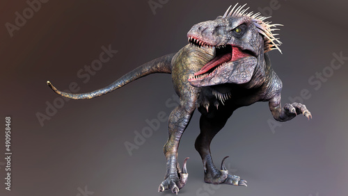 UtahRaptoR concepst art  of background. 3d rendering