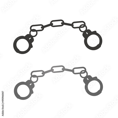 vector police handcuffs