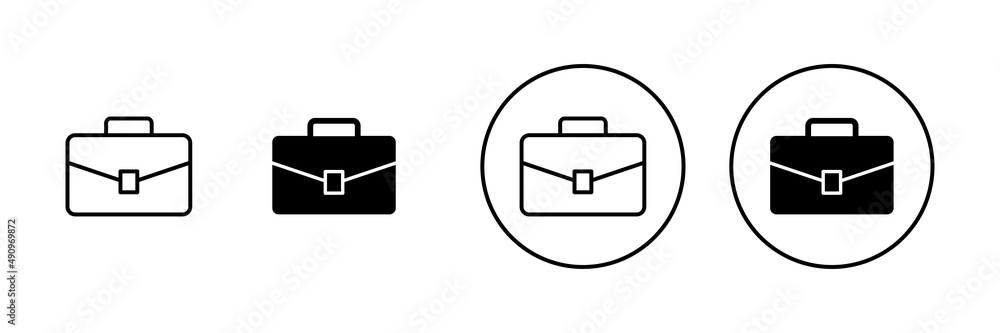 Briefcase icons set. suitcase sign and symbol. luggage symbol. Briefcase icons set. suitcase sign and symbol. luggage symbol.