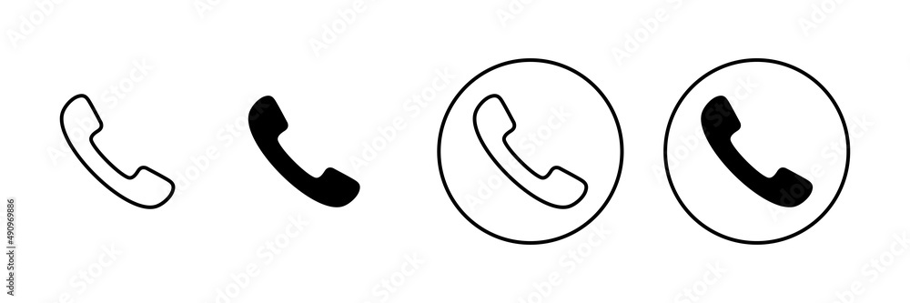 Call icons set. telephone sign and symbol. phone icon. contact us Call icons set. telephone sign and symbol. phone icon. contact us