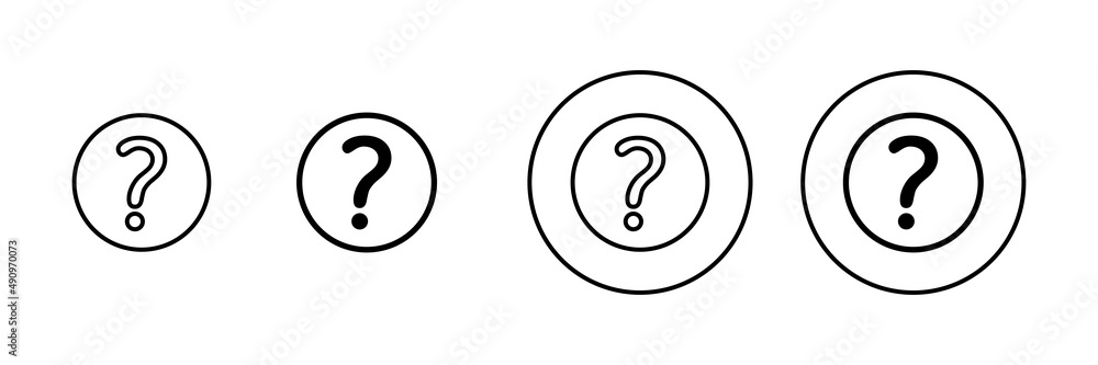 Question icons set. question mark sign and symbol Question icons set. question mark sign and symbol