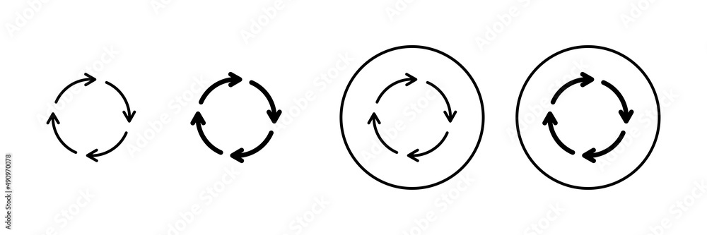 Recycle icons set. Recycling sign and symbol. Recycle icons set. Recycling sign and symbol.
