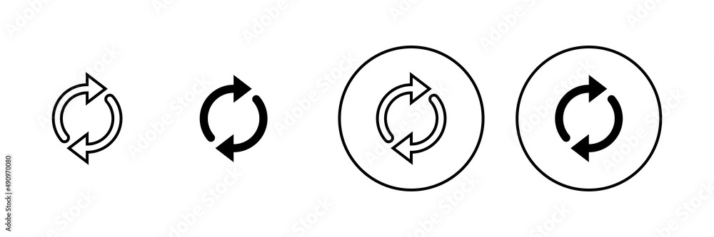 Refresh icons set. Reload sign and symbol. Update icon. Refresh icons set. Reload sign and symbol. Update icon.