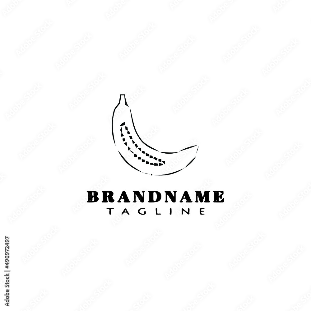 banana fruits logo icon cartoon design template vector illustration banana fruits logo icon cartoon design template vector illustration