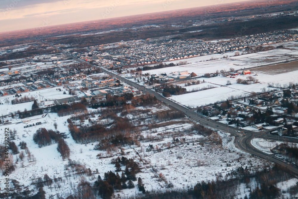 Obraz premium City Winter view Cityscape