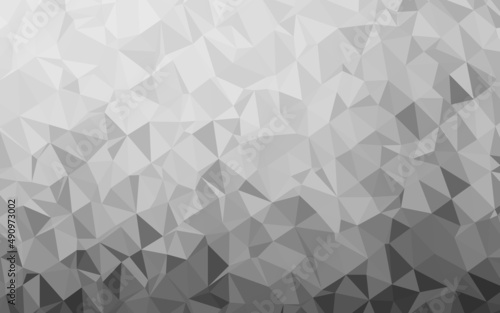 Light Silver, Gray vector low poly cover.