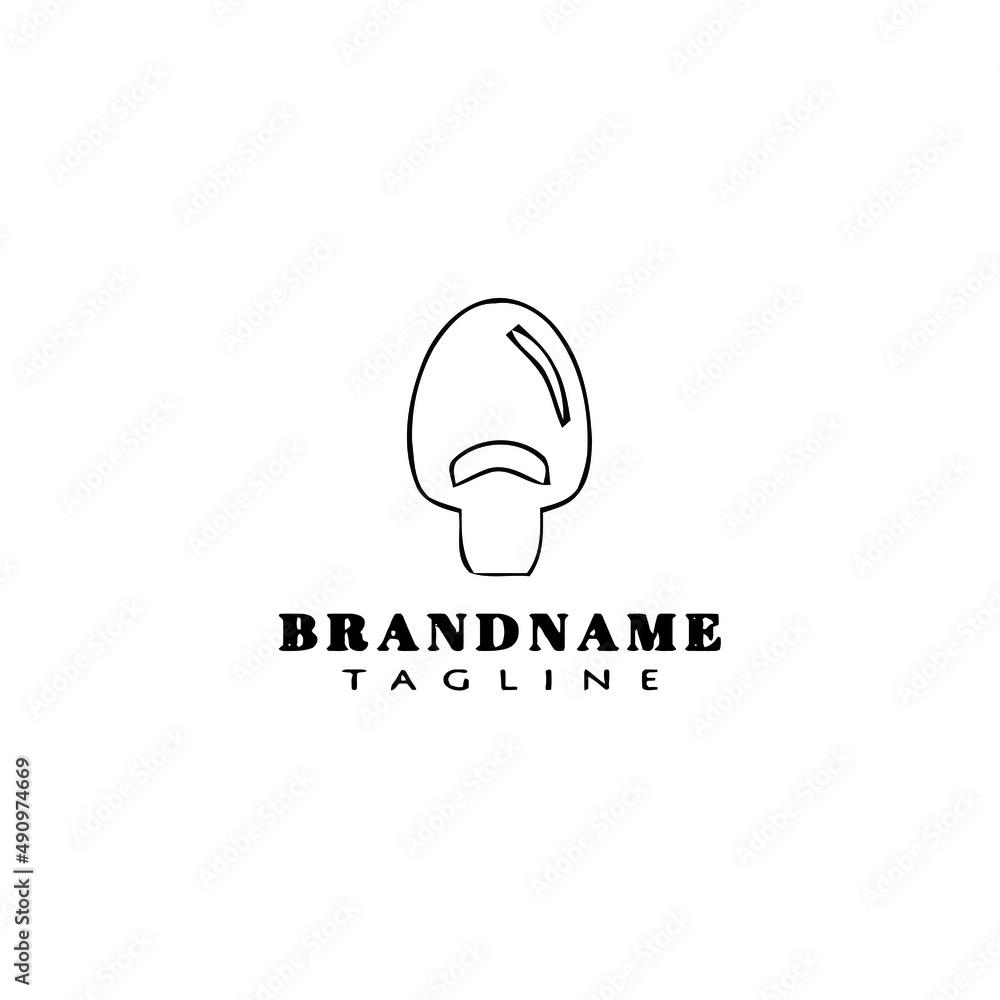 Naklejka premium mushroom logo icon design template vector