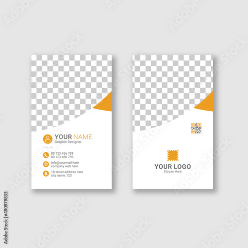 Modern business card template design vector