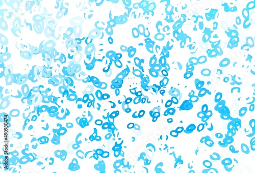 Wallpaper Mural Light BLUE vector template with circles. Torontodigital.ca