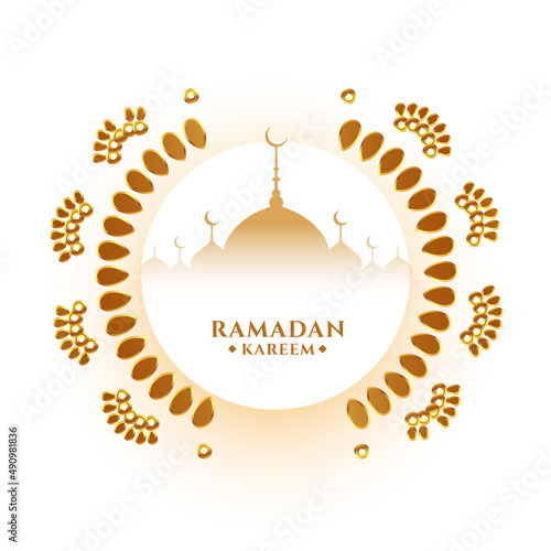 ramadan kareem decorative greeting design