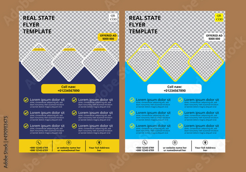 Real estate flyer template