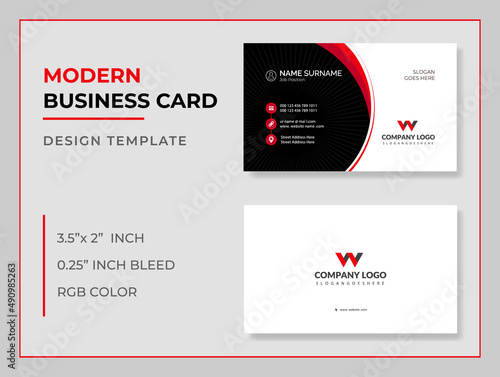 Vector Modern Creative and Clean Business Card design template