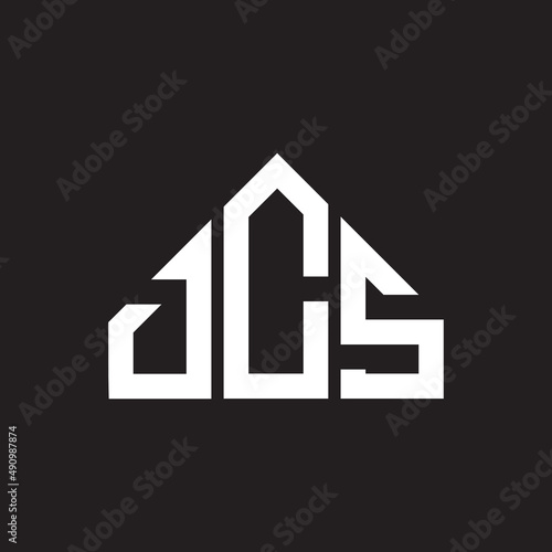 DCS letter logo design on black background. DCS creative initials letter logo concept. DCS letter design.