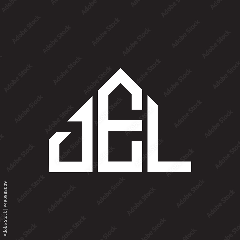 DEL letter logo design on black background. DEL creative initials letter logo concept. DEL letter design.