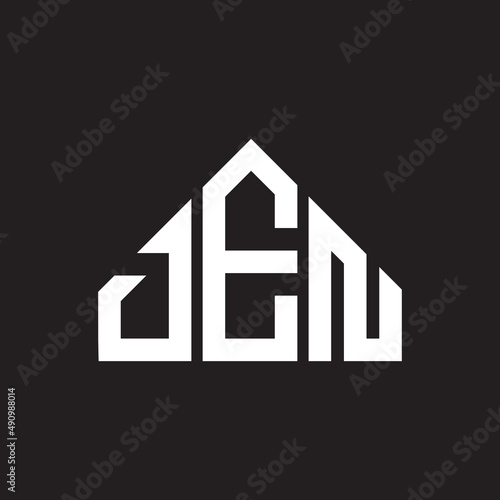 DEN letter logo design on black background. DEN creative initials letter logo concept. DEN letter design.