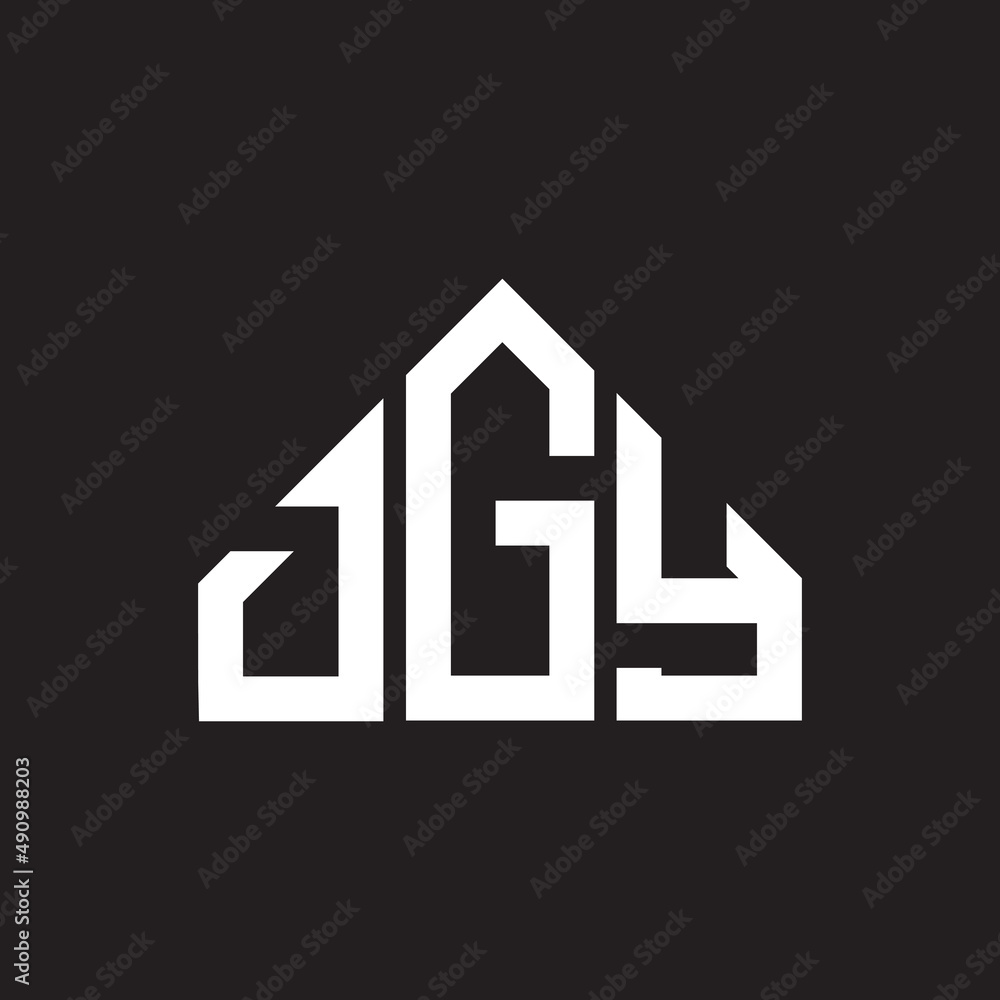 DGY letter logo design on black background. DGY creative initials letter logo concept. DGY letter design. DGY letter logo design on black background. DGY creative initials letter logo concept. DGY letter design.