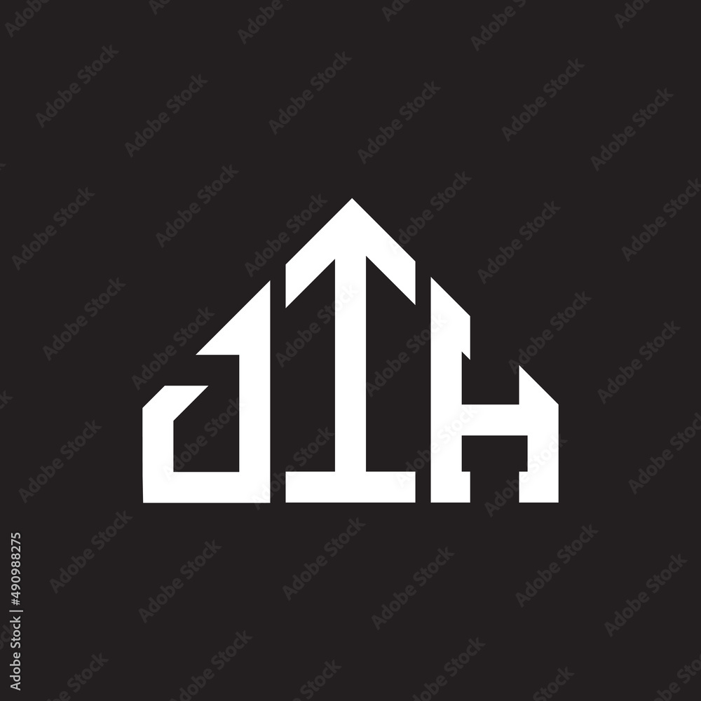 DIH letter logo design on black background. DIH creative initials letter logo concept. DIH letter design.