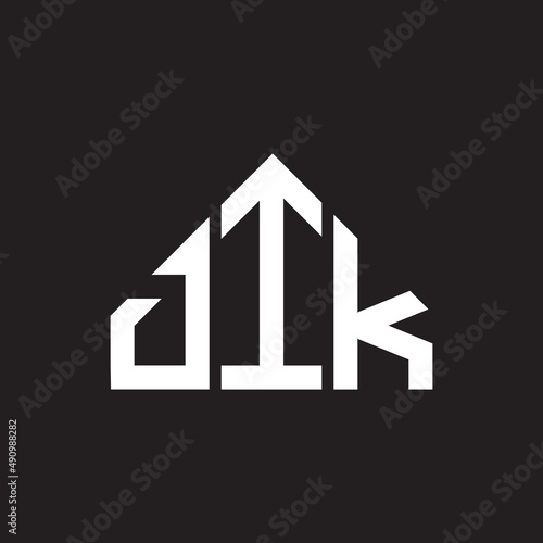 DIK letter logo design on black background. DIK creative initials letter logo concept. DIK letter design.