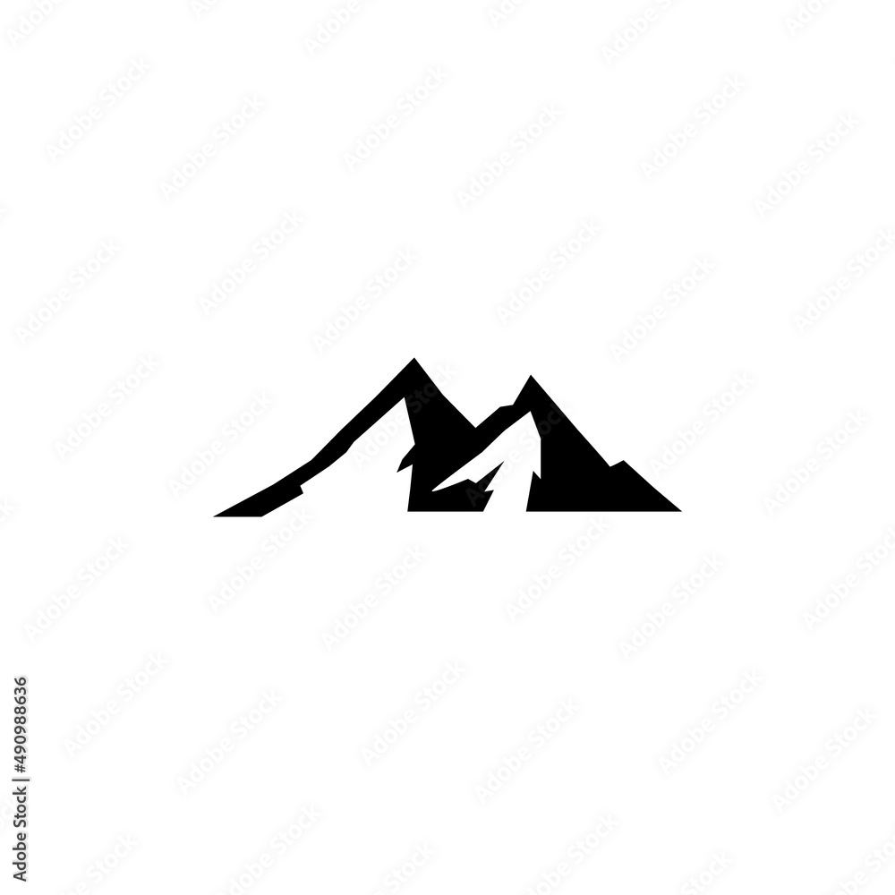 vector mountain silhouette design for logo icon vector mountain silhouette design for logo icon