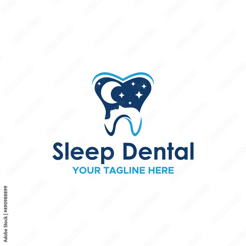 Sleep Dental Logo Sign Design Sleep Dental Logo Sign Design