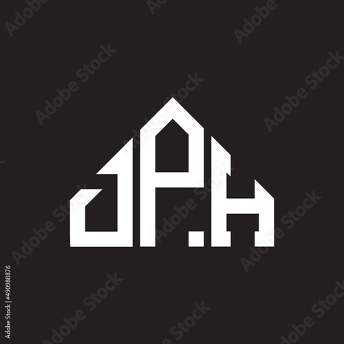 DPH letter logo design on black background. DPH creative initials letter logo concept. DPH letter design.