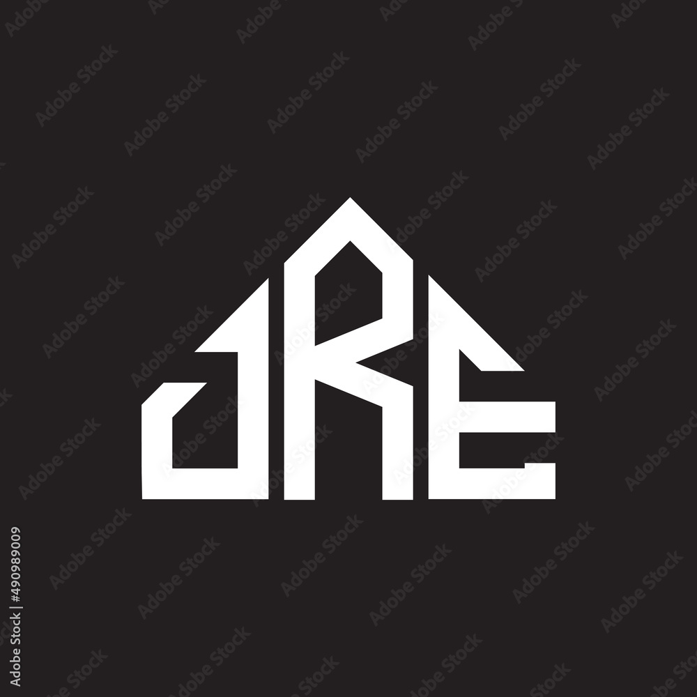 DRE letter logo design on black background. DRE creative initials letter logo concept. DRE letter design.