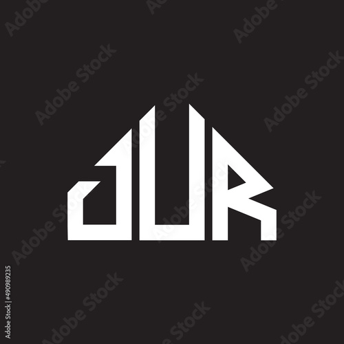 DUR letter logo design on black background. DUR creative initials letter logo concept. DUR letter design.