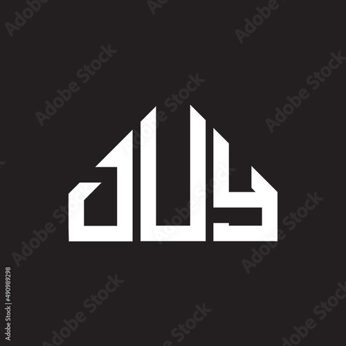 DUY letter logo design on black background. DUY creative initials letter logo concept. DUY letter design.