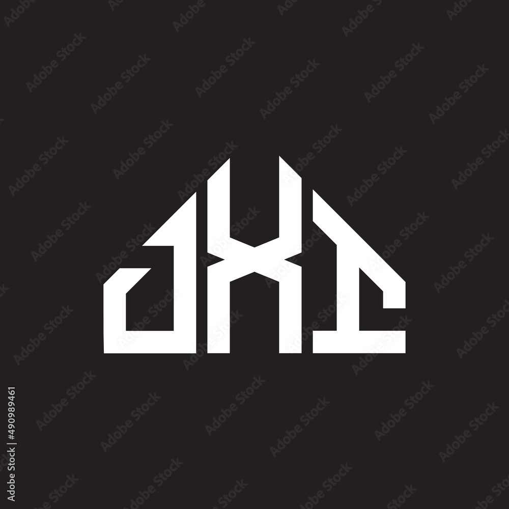 DXI letter logo design on black background. DXI creative initials letter logo concept. DXI letter design. DXI letter logo design on black background. DXI creative initials letter logo concept. DXI letter design.