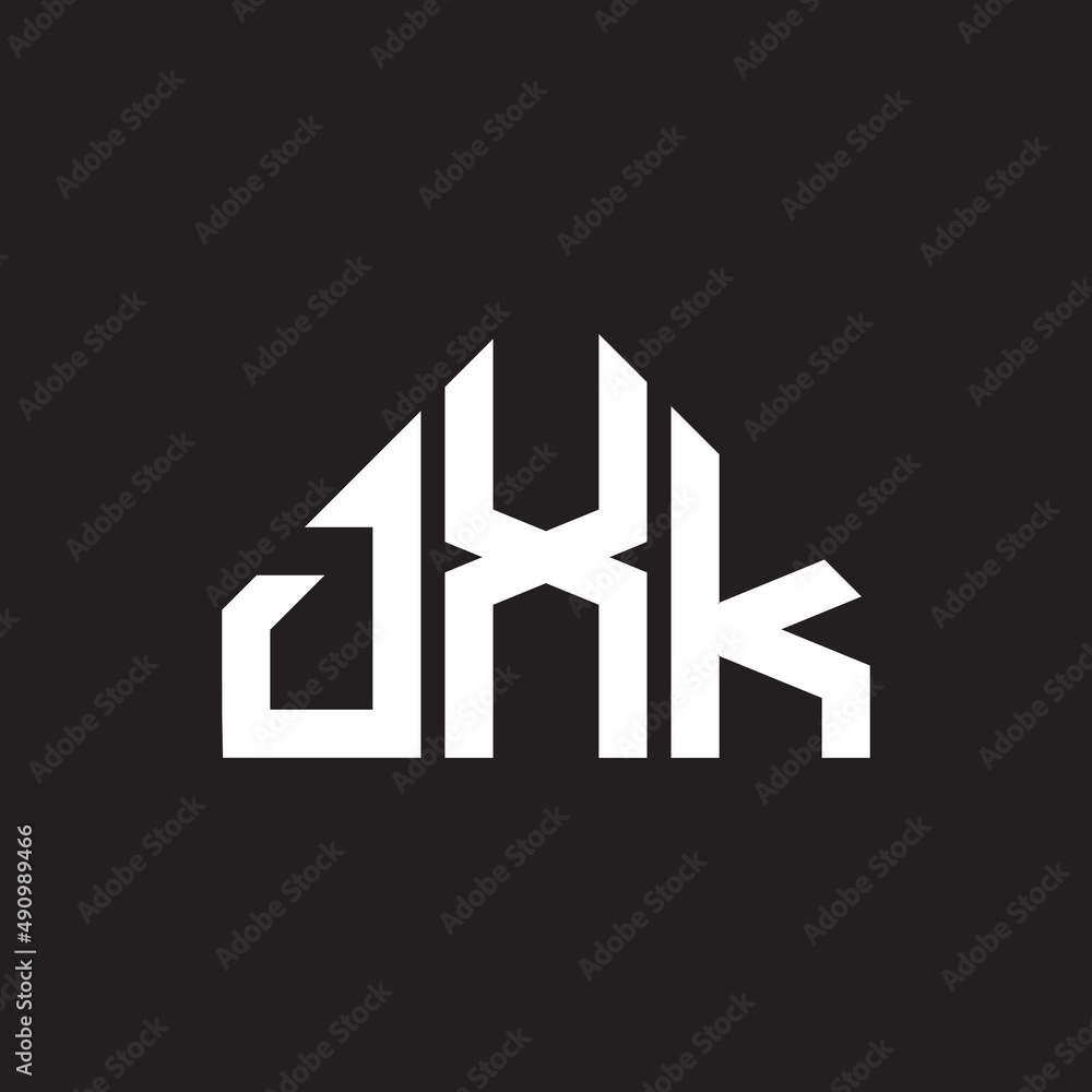 DXK letter logo design on black background. DXK creative initials letter logo concept. DXK letter design. DXK letter logo design on black background. DXK creative initials letter logo concept. DXK letter design.