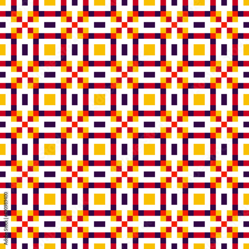 Colorful Pixel Pattern Geometric Vector Background