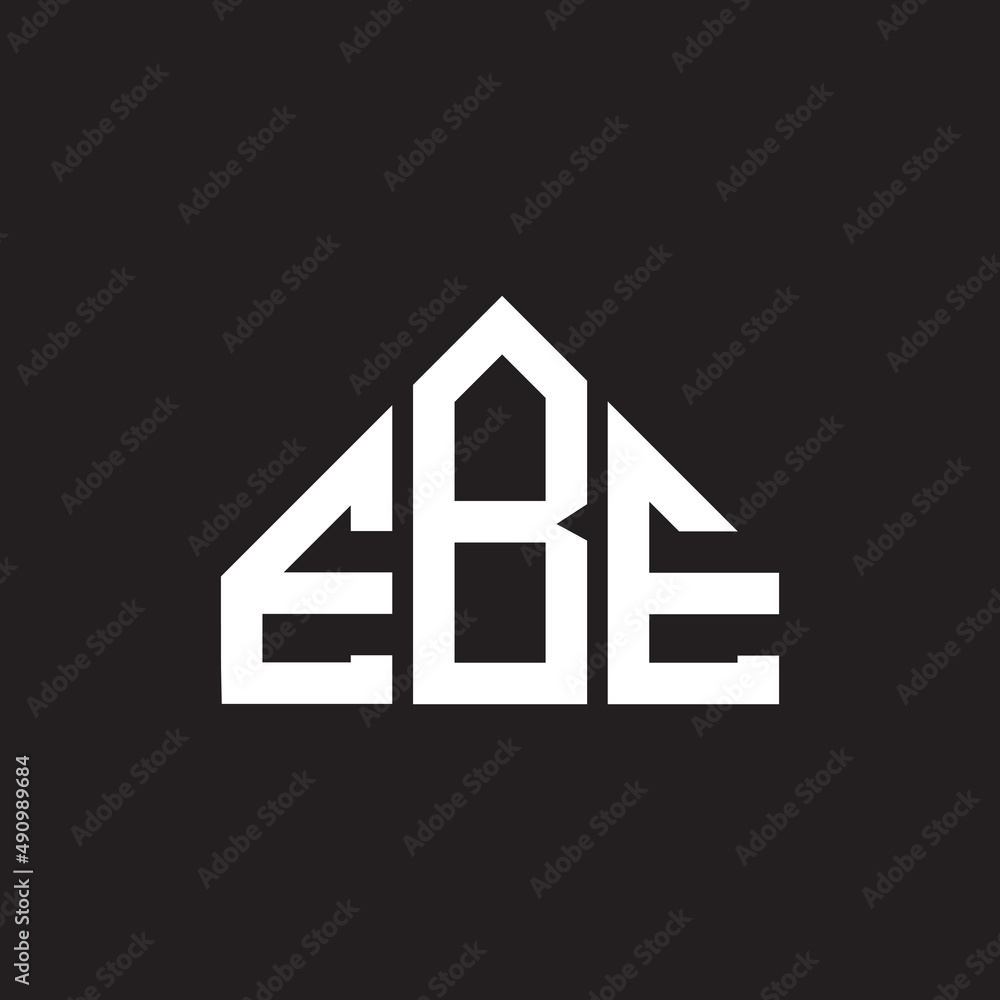 EBE letter logo design on black background. EBE creative initials letter logo concept. EBE letter design. EBE letter logo design on black background. EBE creative initials letter logo concept. EBE letter design.