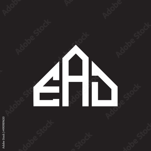 EAD letter logo design on black background. EAD creative initials letter logo concept. EAD letter design.