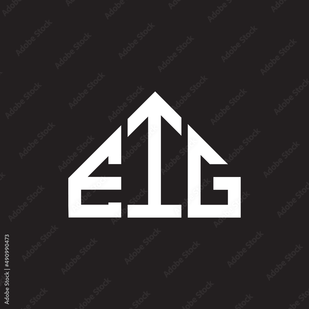 EIG letter logo design on black background. EIG creative initials letter logo concept. EIG letter design. EIG letter logo design on black background. EIG creative initials letter logo concept. EIG letter design.