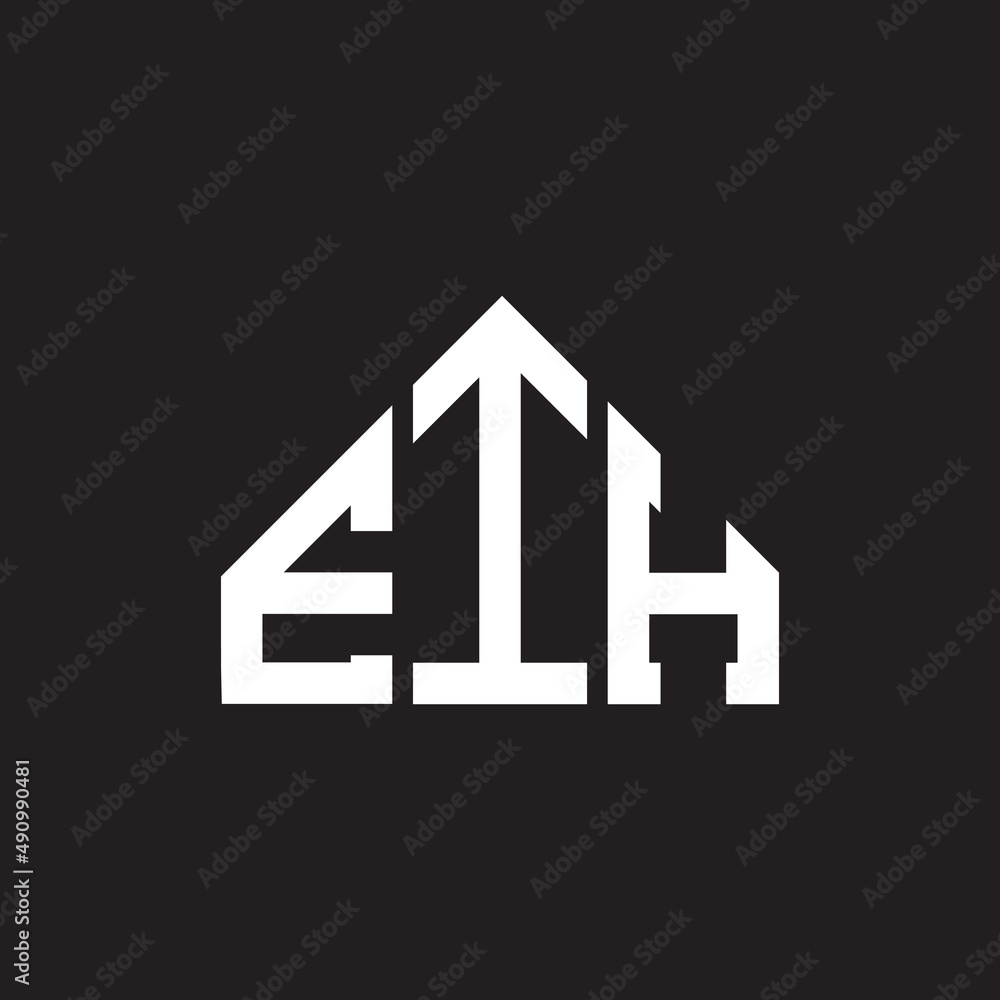 EIH letter logo design on black background. EIH creative initials letter logo concept. EIH letter design. EIH letter logo design on black background. EIH creative initials letter logo concept. EIH letter design.