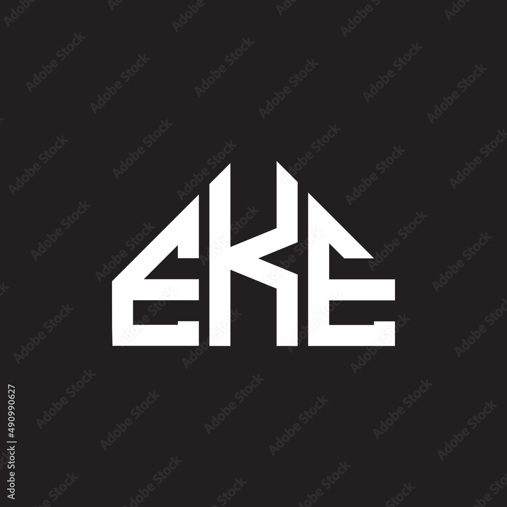 EKE letter logo design on black background. EKE creative initials letter logo concept. EKE letter design. EKE letter logo design on black background. EKE creative initials letter logo concept. EKE letter design.