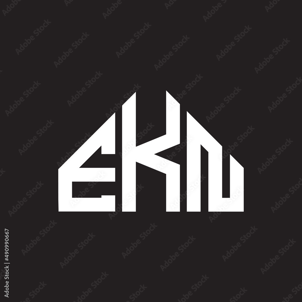EKN letter logo design on black background. EKN creative initials letter logo concept. EKN letter design. EKN letter logo design on black background. EKN creative initials letter logo concept. EKN letter design.