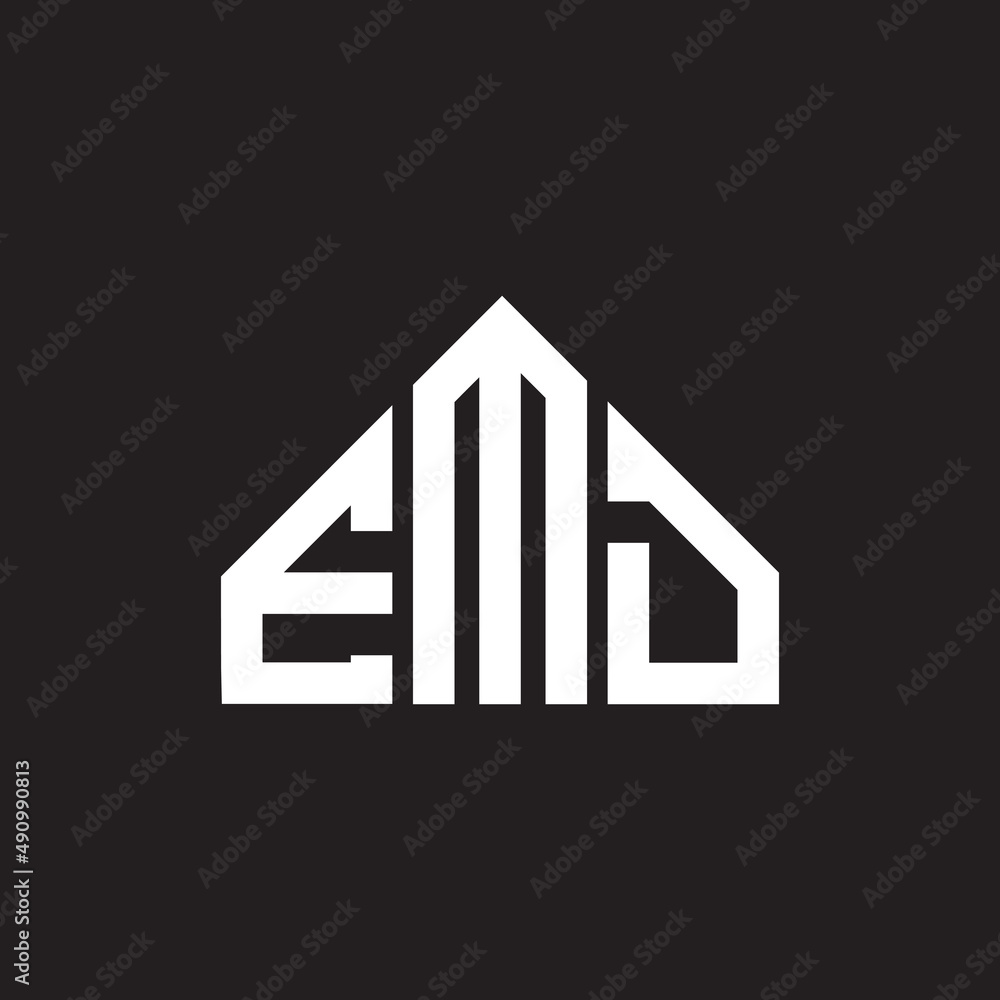 EMD letter logo design on black background. EMD creative initials letter logo concept. EMD letter design. EMD letter logo design on black background. EMD creative initials letter logo concept. EMD letter design.