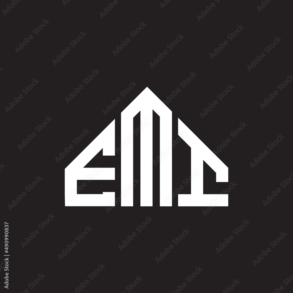 EMI letter logo design on black background. EMI creative initials letter logo concept. EMI letter design. EMI letter logo design on black background. EMI creative initials letter logo concept. EMI letter design.