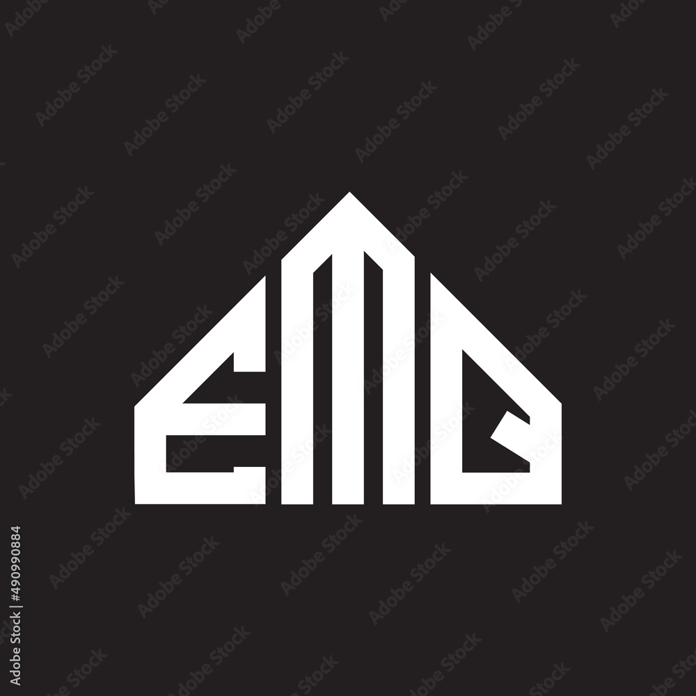 EMQ letter logo design on black background. EMQ creative initials letter logo concept. EMQ letter design. EMQ letter logo design on black background. EMQ creative initials letter logo concept. EMQ letter design.