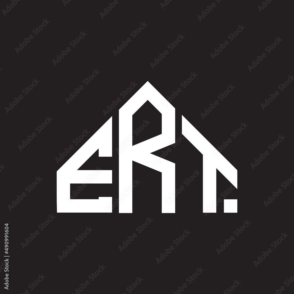 ERT letter logo design on black background. ERT creative initials letter logo concept. ERT letter design. ERT letter logo design on black background. ERT creative initials letter logo concept. ERT letter design.