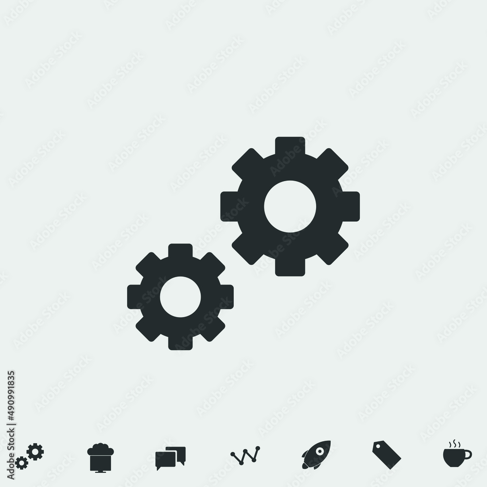 gear setting icon vector illustration and symbol for website and graphic design gear setting icon vector illustration and symbol for website and graphic design