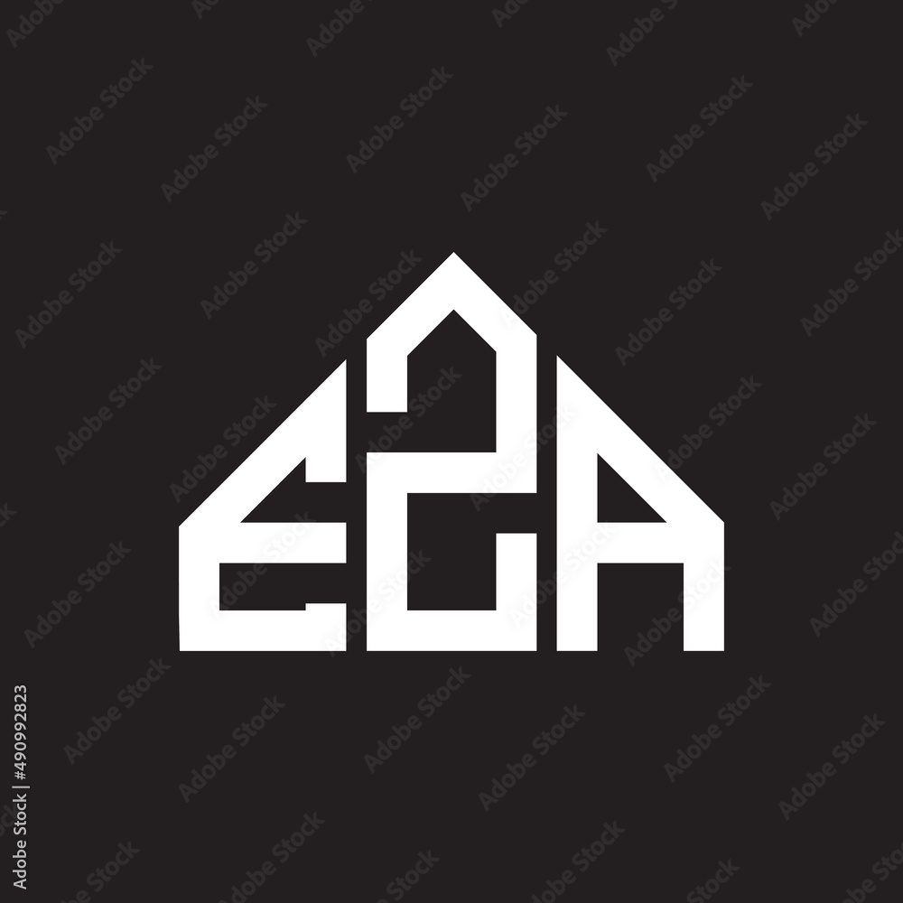 EZA letter logo design on black background. EZA creative initials letter logo concept. EZA letter design. EZA letter logo design on black background. EZA creative initials letter logo concept. EZA letter design.