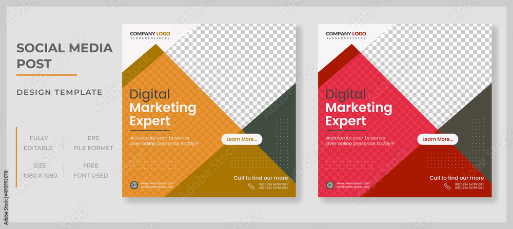 Digital marketing or creative marketing social media post and banner template design Premium Vector Digital marketing or creative marketing social media post and banner template design Premium Vector